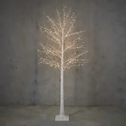 Edelman Albero Bianco con 576 LED Bianco Classico con Timer
