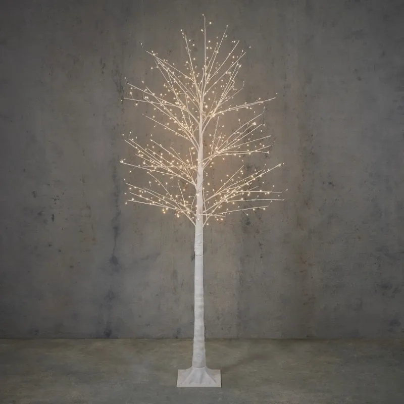 Edelman Albero Bianco con 576 LED Bianco Classico con Timer