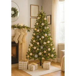 Edelman Albero di Natale Charlton Verde h215 Ø127cm PVC