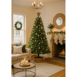Edelman Albero di Natale Charlton Verde h230 Ø135cm PVC
