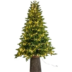 Magic Tree Albero di Natale Illuminato Darcy con Tronco 1450LED h240Ø145cm PE+PVC