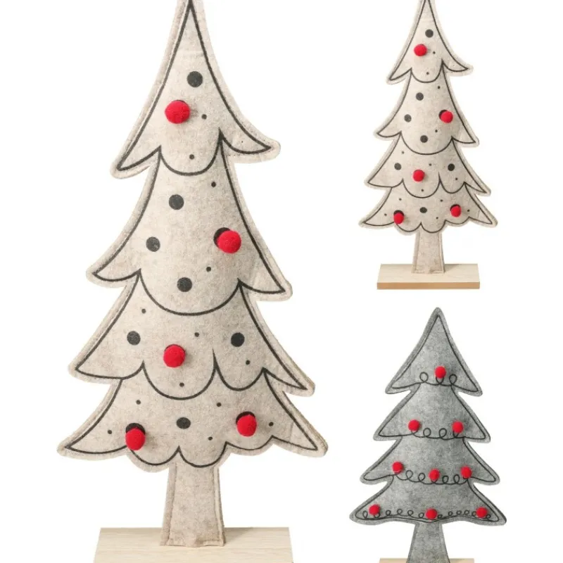 Koopman Albero di Natale in Feltro 42 cm. Pezzo Singolo