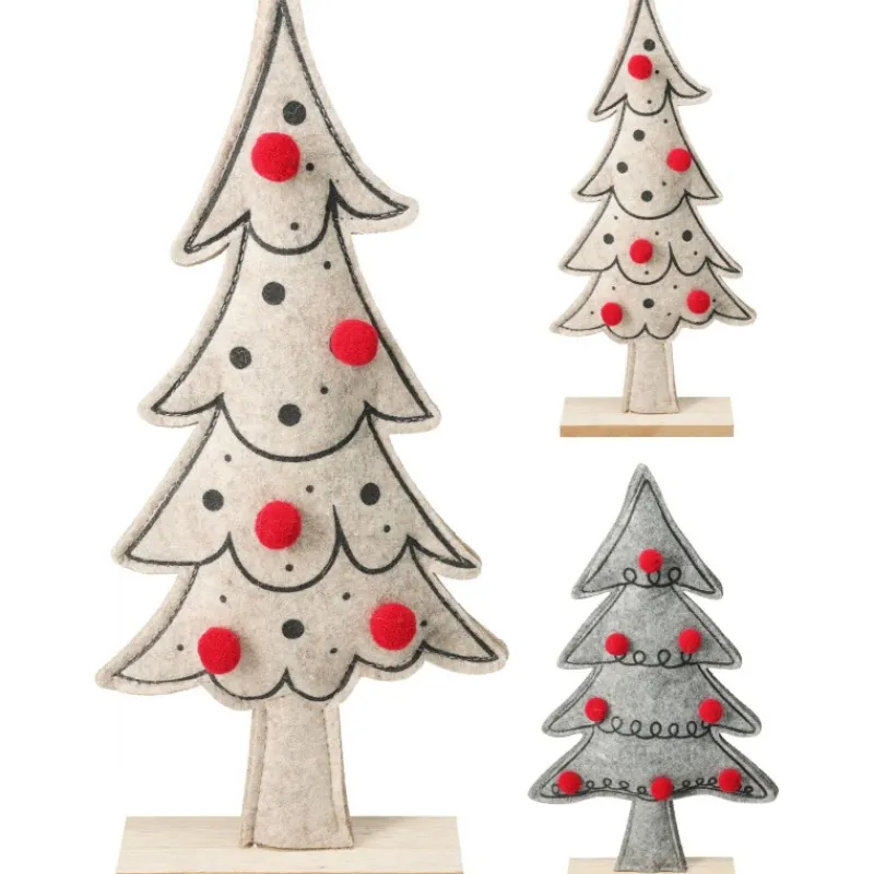 Koopman Albero di Natale in Feltro 34 cm. Pezzo Singolo