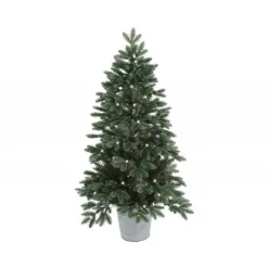 Kaemingk Albero di Natale Trondheim Illuminato h120Ø65cm PE+PVC