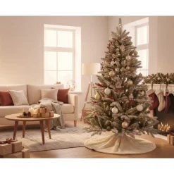 Kaemingk Albero di Natale Trondheim Illuminato h120Ø65cm PE+PVC