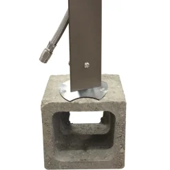 Acquapoint Basamento in Metallo Zincato per Fontane da Interrare Aquapoint