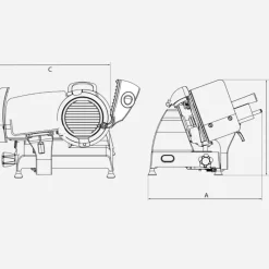 Berkel Affettatrice Red Line 250 colore Matt Nero