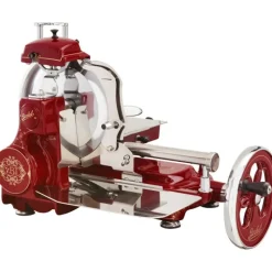 Berkel Affettatrice Volano Fiorato Tribute colore Rosso - Decori Oro