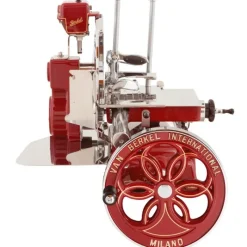 Berkel Affettatrice Volano Fiorato B114 colore Rosso - Decori Oro