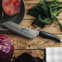 Berkel Teknica Coltello santoku 17 cm Nero