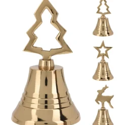Koopman Campanella in Alluminio 5x10 Cm Oro. Pezzo Singolo