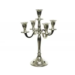 Kaemingk Candelabro in alluminio 29,5 cm