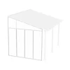 Canopia 3 m Parete laterale Pergola Bianco