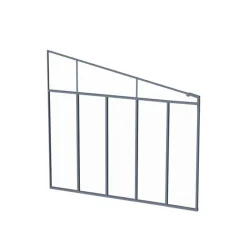 Canopia 3 m Parete laterale Pergola Grigio