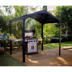 Canopia Austin Gazebo per Barbecue in Alluminio 1.8X2.4 m