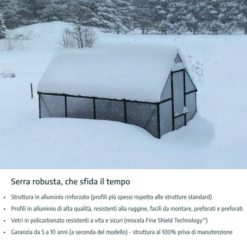 Canopia Balance Ibrida Serra Da Giardino in Policarbonato 367X244X229 cm Argento