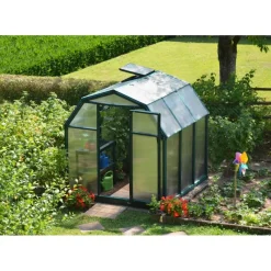Canopia Eco Grow Doppio Strato Serra Da Giardino in Policarbonato 197X204X198 cm Verde
