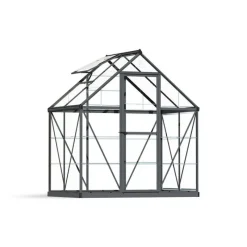 Canopia Harmony Trasparente Serra Da Giardino in Policarbonato 126X185X208 cm Grigio