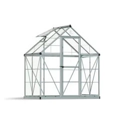 Canopia Harmony Trasparente Serra Da Giardino in Policarbonato 126X185X208 cm Argento