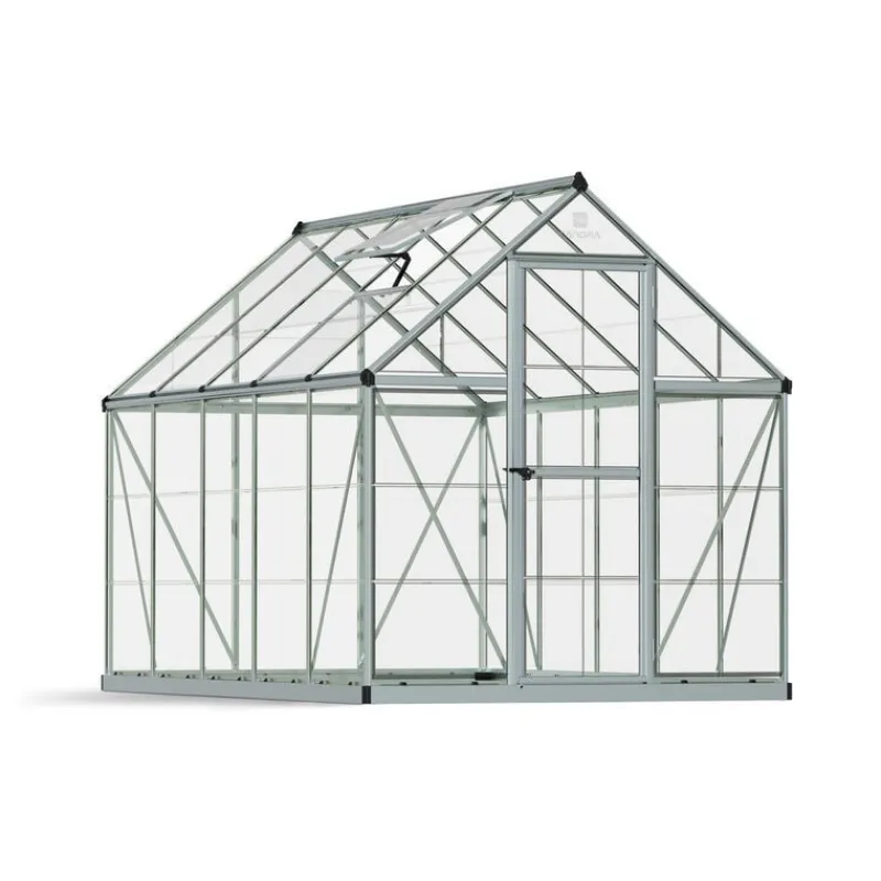 Canopia Harmony Trasparente Serra Da Giardino in Policarbonato 306X185X208 cm Argento