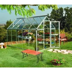 Canopia Harmony Trasparente Serra Da Giardino in Policarbonato 306X185X208 cm Argento