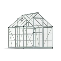 Canopia Harmony Trasparente Serra Da Giardino in Policarbonato 247X185X208 cm Argento