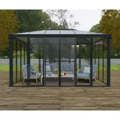 Canopia Ledro Gazebo Chiuso in Alluminio 3X4.3 m