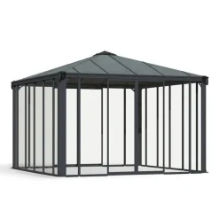 Canopia Ledro Gazebo Chiuso in Alluminio 3.6X3.6 m