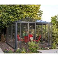 Canopia Ledro Gazebo Chiuso in Alluminio 3.6X3.6 m