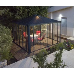 Canopia Ledro Gazebo Chiuso in Alluminio 3.6X3.6 m