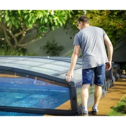 Canopia Majorca CoPertura Telescopica de Policarbonato & Alluminio Per Piscina 8X4 m