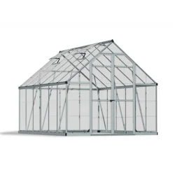 Canopia Octave Trasparente Serra Da Giardino in Policarbonato 367X244X229 cm Argento