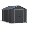 Canopia Rubicon Casetta Da Giardino in Policarbonato Ultra Resistente 377X237X235 cm Grigio Scuro