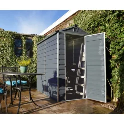 Canopia Skylight Casetta Da Giardino in Policarbonato 176X120X203 cm Grigio