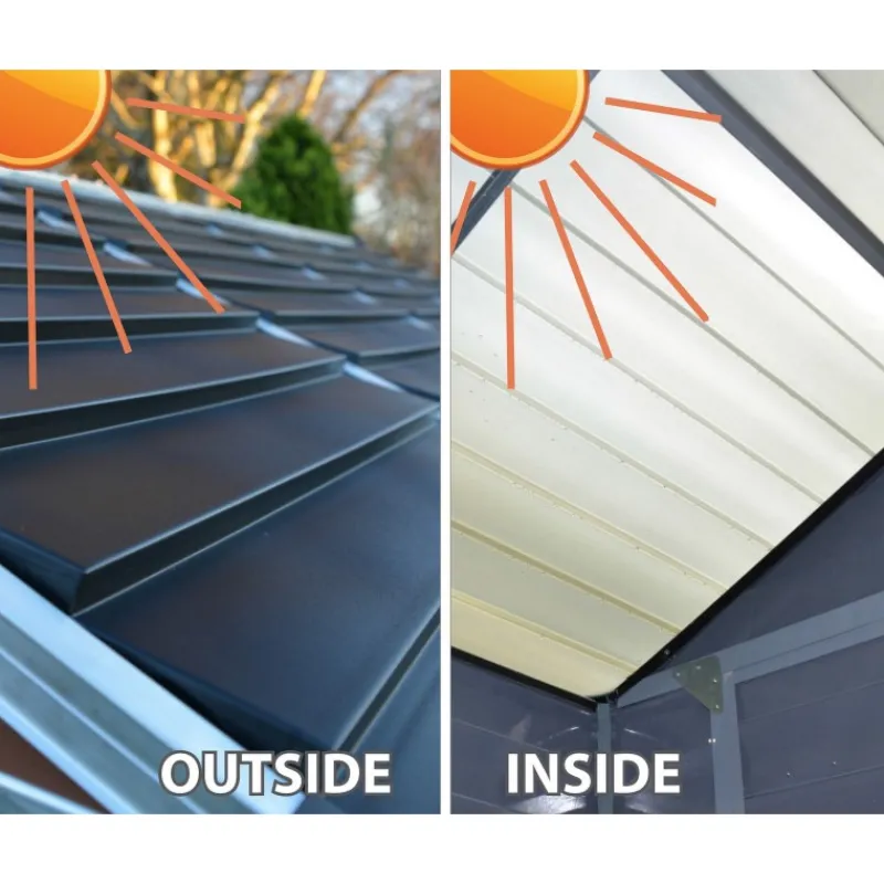 Canopia Skylight Casetta Da Giardino in Policarbonato 176X120X203 cm Grigio