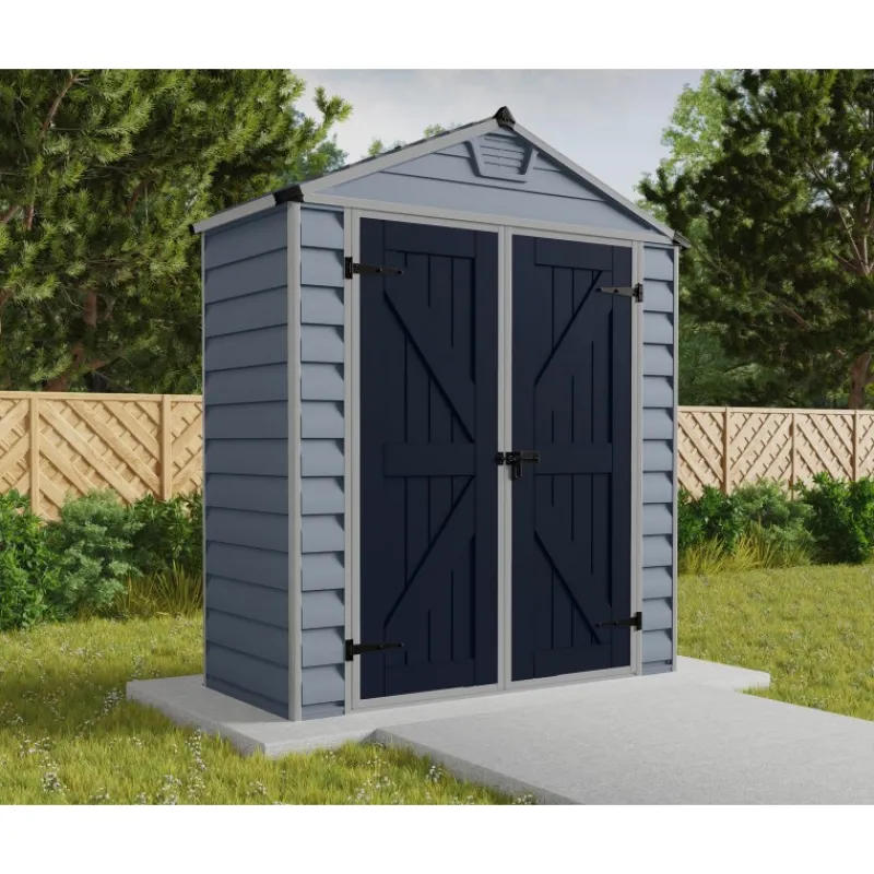 Canopia Skylight Casetta Da Giardino in Policarbonato 90X185X217 cm Grigio Deco