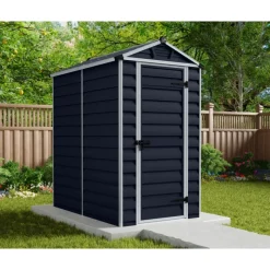 Canopia Skylight Casetta Da Giardino in Policarbonato 176X120X203 cm Grigio Scuro