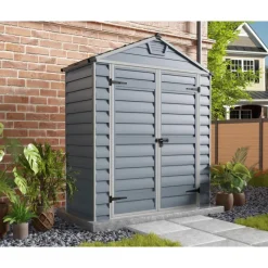 Canopia Skylight Casetta Da Giardino in Policarbonato 90X185X217 cm Grigio