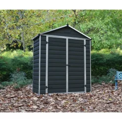 Canopia Skylight Casetta Da Giardino in Policarbonato 154X185X217 cm Grigio Scuro