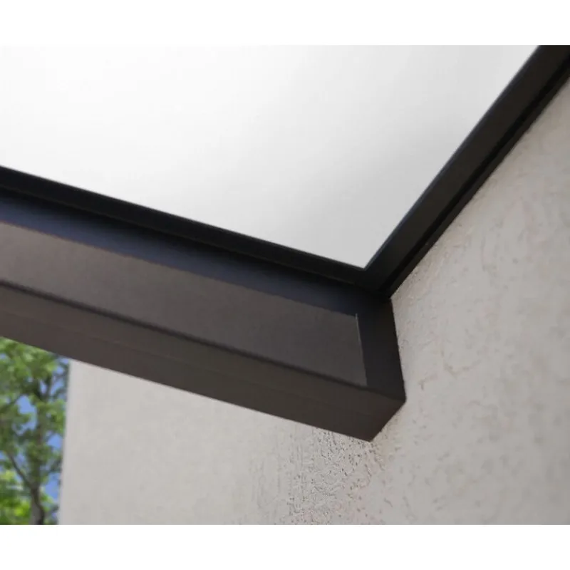 Canopia Sophia Pensilina Da Esterno 160X95 cm - Struttura Grigia Pannelli Opal Bianco