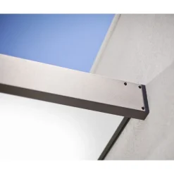 Canopia Sophia Pensilina Da Esterno 160X95 cm - Struttura Grigia Pannelli Opal Bianco