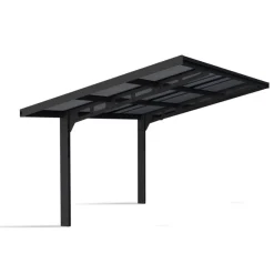 Canopia Sydney Carport in Alluminio 3 X 6 m Nero