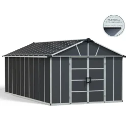 Canopia Yukon Casetta Da Giardino in Policarbonato 643X332X252 cm Grigio