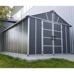 Canopia Yukon Casetta Da Giardino in Policarbonato 395X332X252 cm Grigio Pavimento Incluso