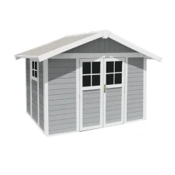 Grosfillex Casetta da Giardino in Resina DECO 7 LIGHT GREY
