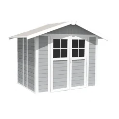 Grosfillex Casetta da Giardino in Resina DECO 5 LIGHT GREY