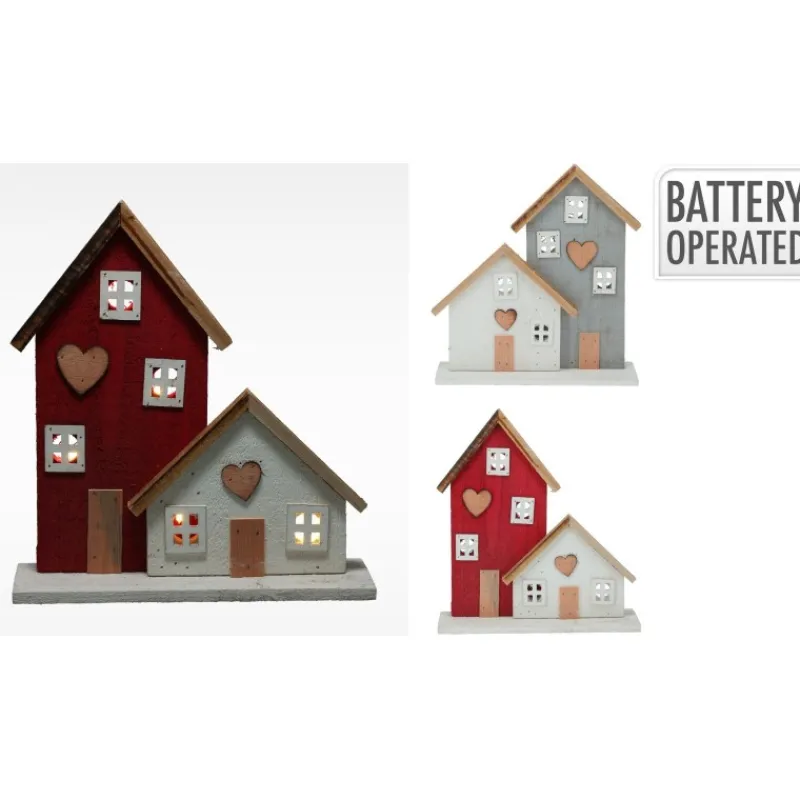 Koopman Casetta Illuminata 28 cm. Pezzo Singolo