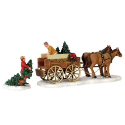 Lemax Christmas Tree Wagon Set of 2 Cod. 43451