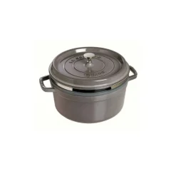 Staub Cocotte con Cestello 26 cm Grigia Graphite in Ghisa