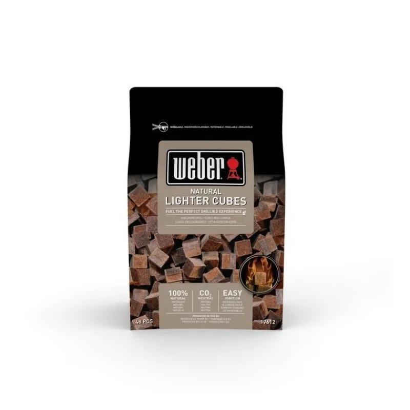 Weber Confezione da 48 Cubetti Accendi-Fuoco Inodore Cod. 17612